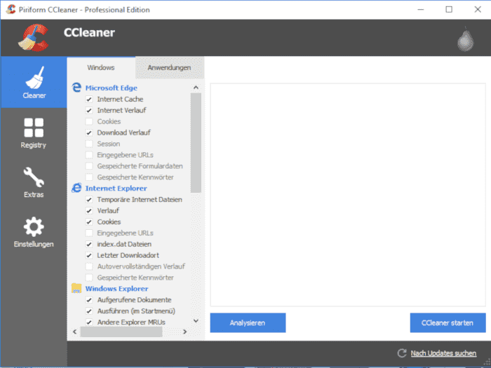 System-Optimierung mit CCleaner